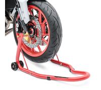 Caballete moto delantero ConStands Classic Front rojo horquilla rueda elevador
