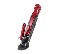 caballete moto Modificación de motocicleta, soporte lateral de escalera, soporte de desplazamiento, soporte de pie, soporte de desplazamiento, trípode universal(Red)