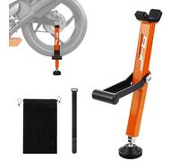 Caballete moto rueda trasera plegable universal Dirt Street Bike Naranja | Soporte elevador para rueda trasera, mango plegable, uso universal en Dirt Bike, Pit Bike, Street Bike y uso on/off road