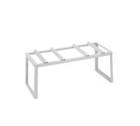 Caballete para bidones, con recubrimiento en polvo eurokraft basic, para 2 bidones de 60 o 200 l