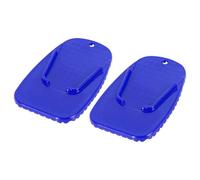 Caballete para Moto Almohadilla De Soporte Universal para Pata Cabra Motocicleta, Extensión para Lateral Estacionamiento(2pcs Blue)