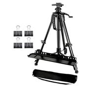 Caballete Para Pintura - Caballete Metálico De Suelo Extensible Para Artistas | Soporte Plegable Para Lienzos Con Portabandeja, Uso En Mesa, Suelo Y Exterior