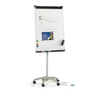 Caballete Pizarra Blanca FAIBO Ruedas, Magnética 105 x 70 cm.