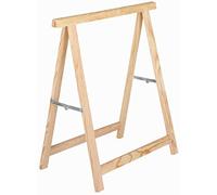 Caballete plegable de madera de haya, 75 x 75 cm, 1 unidad
