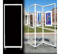 Caballete plegable portátil para exhibición de imágenes, soporte de obras de arte para espectáculos de arte y publicidad de marketing