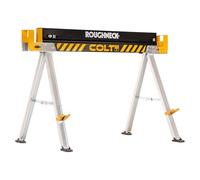 Caballete ROUGHNECK COLT 575S: construcción de acero resistente con capacidad de 500 kg para carpintería y construcción