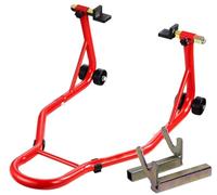 Caballete Soporte Elevador De Motos 360 Kg Trasero basculante con Adaptador | Incluye soporte a basculante y adaptador para diabolos. Hecho en acero. Para todo tipo de motos.