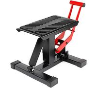 Caballete Tipo Soporte Elevador de Motocross con sistema hidraulico, para Enduro y Moto de Campo. Plataforma Tipo Peana Universal para Reparación y Estacionamiento, 150KG