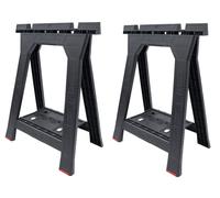 Caballetes de construcción plegables, juego de 2 - soporte de trabajo resistente