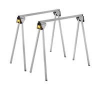 STANLEY STST81337-1 - Caballete metálico, 2 piezas, Capacidad de carga 340 kg, Patas plegables, Almacenamiento compacto y facilidad de transporte