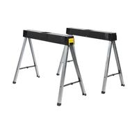 Caballetes plegables - pack de 2 unidades, estructura resistente, fácil de almacenar, ideal para trabajos en exteriores o interiores.