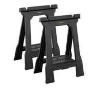 Caballetes Plegables Stanley Junior, Modelo STST1 70355, Color Negro, Para Hacer