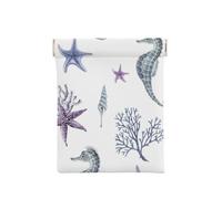 Caballito De Mar Coral Estrella De Mar Sea Verano, Squeeze Top Wallet Bolsa de Almacenamiento para Mujer Monedero pequeño Bolsa de Cambio