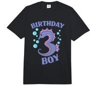 Caballito de mar del Tercer cumpleaños como niño número Comfort Colors Adult Heavyweight T-Shirt