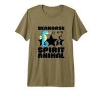 Caballito de mar es mi espíritu Animal Kawaii Dibujos Animados Divertidos caballitos de mar Camiseta Premium