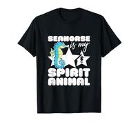 Caballito de mar es mi espíritu Animal Kawaii Dibujos Animados Divertidos caballitos de mar Camiseta