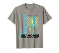 Caballito de mar es mi espíritu Animal Kawaii Dibujos Animados Divertidos caballitos de mar Camiseta