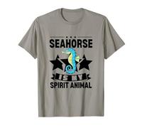 Caballito de mar es mi espíritu Animal Kawaii Dibujos Animados Divertidos caballitos de mar Camiseta