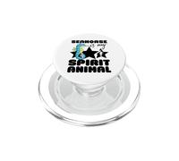 Caballito de mar es mi espíritu Animal Kawaii Dibujos Animados Divertidos caballitos de mar PopSockets PopGrip para MagSafe