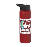 Caballito de mar es mi espíritu animal kawaii dibujos animados divertidos caballitos de mar Stainless Steel Insulated Water Bottle