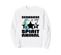 Caballito de mar es mi espíritu Animal Kawaii Dibujos Animados Divertidos caballitos de mar Sudadera
