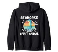 Caballito de mar es mi espíritu Animal Kawaii Dibujos Animados Divertidos caballitos de mar Sudadera con Capucha