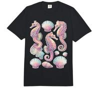 Caballito de mar Pastel Conchas Marinas Animal Soñador Arte Verano Comfort Colors Adult Heavyweight T-Shirt