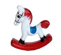 Caballito Mecedor de Madera a Escala 1/12, Accesorio Fotográfico para Juegos de rol Y Hecho a Mano.