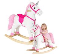 Caballito Mecedora Unicornio Blanco con Sonido Maul Móvil Peluche Niños 74cm