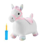Caballito Saltarín Para Niños Pequeños | Caballito Saltador Inflable para Niños Pequeños,Juguete Interactivo De Peluche Para Desarrollo Del Equilibrio Para Niños Y Niñas De 2 A 5 Años Cumpleaños Navid