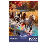 Caballo 1000 Piezas Rompecabezas De Ject Name>cartón Caballo galopante Rompecabezas Adultos Rompecabezas Educativo Rompecabezas Familiar Regalo De Cumpleaños Rompecabezas 52x38cm/1000