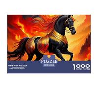 Caballo 1000 Piezas Rompecabezas Imposible Actividades Familiares Jigsaw Juegos Educativos para Adultos 38x26cm/1000pcs