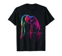 Caballo Agua Potable Ecuestre Vaquera Vaquero Western Granero Camiseta