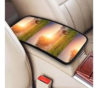 Caballo al atardecer,Funda para reposabrazos de consola central de vehículo, almohadilla suave y cómoda para pasamanos de coche, cojín universal