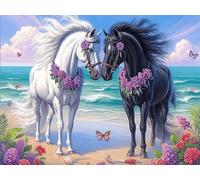 Caballo al Galope Puzzle 300 Piezas Papel Adolescentes Vida Silvestre Actividad Días Libres Actividad Mente Colección Rompecabezas Regalo Creativo 300 PCS/40x28cm