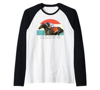 Caballo Albus, Carreras de Caballos, Santa Anita, del Mar Pura Sangre Camiseta Manga Raglan