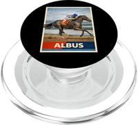 Caballo Albus, Carreras de Caballos, Santa Anita, del Mar Pura Sangre PopSockets PopGrip para MagSafe