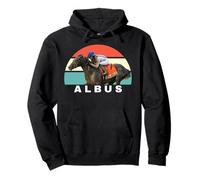 Caballo Albus, Carreras de Caballos, Santa Anita, del Mar Pura Sangre Sudadera con Capucha