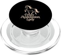 Caballo Andaluz Crazy Andalucian Lady Ecuestre PopSockets PopGrip para MagSafe