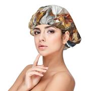 Caballo animal de acuarela impreso,Gorro de dormir de satén para adultos - Gorro de dormir elástico para mujer, cubrecabello nocturno