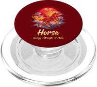 Caballo Año Chino Zodiaco Lunar Año Nuevo Caballo de Fuego PopSockets PopGrip para MagSafe