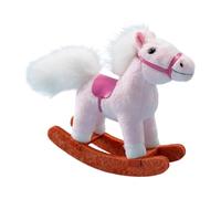 ＡＷＨＡＯ Caballo Balancín de Peluche de 15 Cm, Decoración de Sofá, Animal de Granja de Peluche, Regalo de Cumpleaños para Niños, Niñas, Adultos Y, Rosa