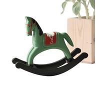 Caballo balancín, figura de escritorio natural tallada a mano, accesorio para el hogar, para familia, amigos, adultos, hombres y mujeres, para casa, interior, oficina, estudio y