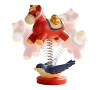 Caballo balancín - Figura realista de colección de escritorio | Decoración para caballo balancín | Familia, amigos, adultos, hombres y mujeres, para casa, ambiente interior, oficina, estudio y Scri