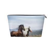 Caballo Blanco, Bolsa de artículos de tocador Bolsa de Maquillaje Bolsa de cosméticos Bolsa de artículos de tocador de Viaje portátil