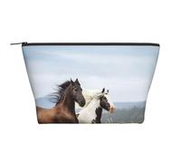 Caballo Blanco, Bolsa de artículos de tocador Bolsa de Maquillaje Bolsa de cosméticos Bolsa de artículos de tocador de Viaje portátil