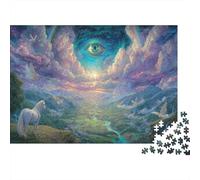 Caballo Blanco Espiritual Juego De Rompecabezas 3D De Papel 70x50cm/1000pcs, - Creativo Y Antistrés, Educativo para Niños, Regalo De Decoración Hogareña