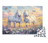 Caballo Blanco Puzzles 1000 Piezas De Cartón Grueso Puzle Clásico Anti Estrés Adultos para Actividad para Sobremesa como Regalo Original 70x50cm/1000pcs
