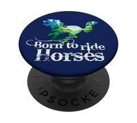 Caballo Born to Ride Horses equitación Galope Caballo arro Libertad PopSockets PopGrip Adhesivo