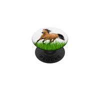 Caballo Buckskin Mustang Caballo Galopante Pony Western Rodeo PopSockets PopGrip Adhesivo